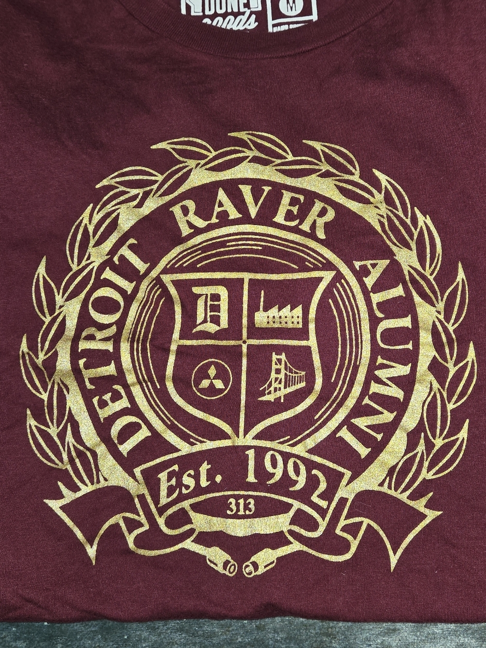 Limited Edition Detroit Raver Alumni Maroon T-shirt